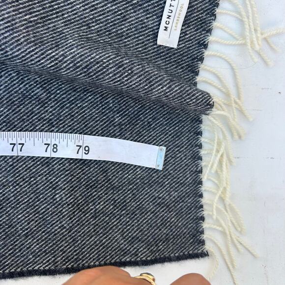 McNutt of Donegal Lambswool Jasmine Scarf Long Wide Ombre Irish Wrap Shawl - Picture 7 of 7